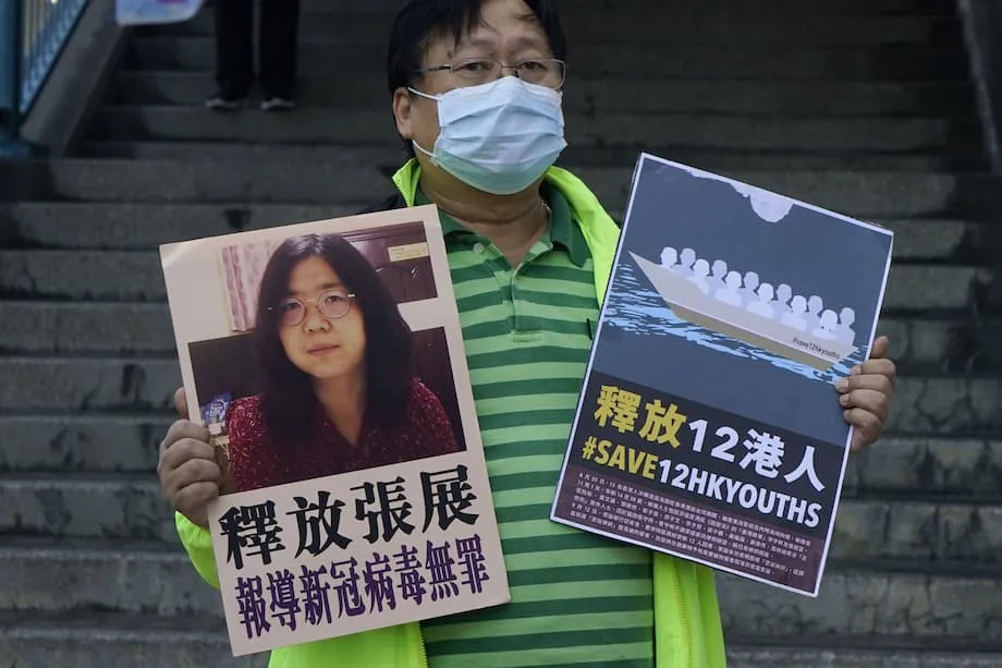 中国以“寻衅滋事”罪再判新冠疫情报道者张展四年,国际社会强烈谴责