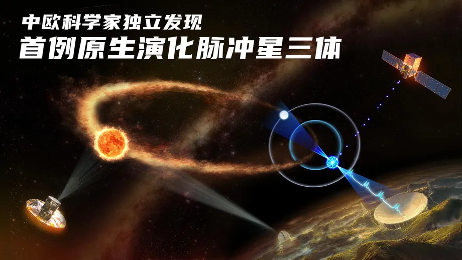 FAST Pulsar Discovery Reveals Rare Triple System With a Star Still Evolving